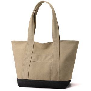 Canvas Tote Bag A4 Large Capacity Handbag With Zier Shoulder Hobo :o)